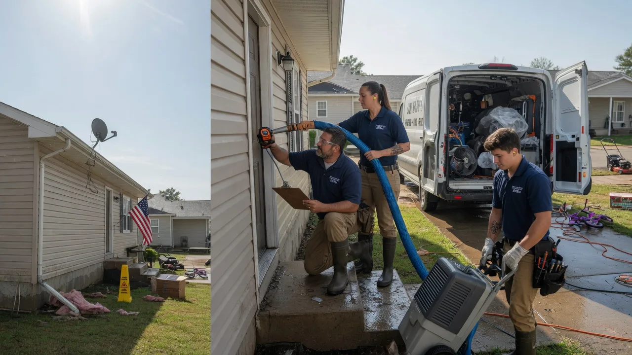 Ceiling Water Damage Restoration in El Paso, IL near me
